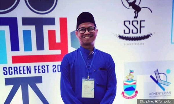 Cikgu Iroet Marteni at Sabah Screen Fest 2019.