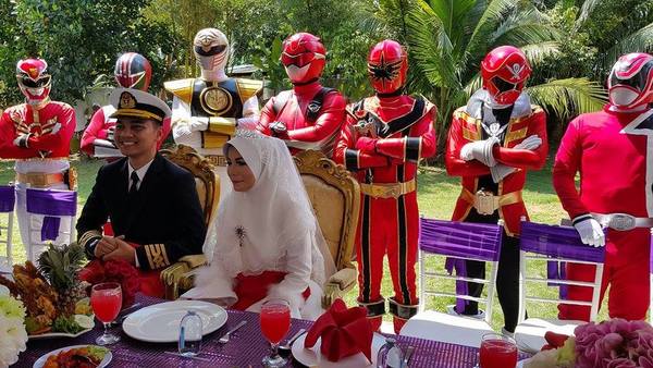 Tema Superhero Power Rangers.