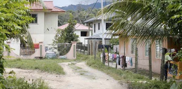 The residential area of the three-year-old child who contracted the poliovirus in Tuaran, Sabah.