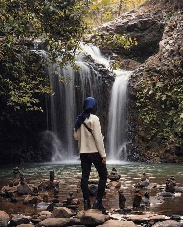 Ciangin Waterfall in Kec. Ciater, Kabupaten Subang.