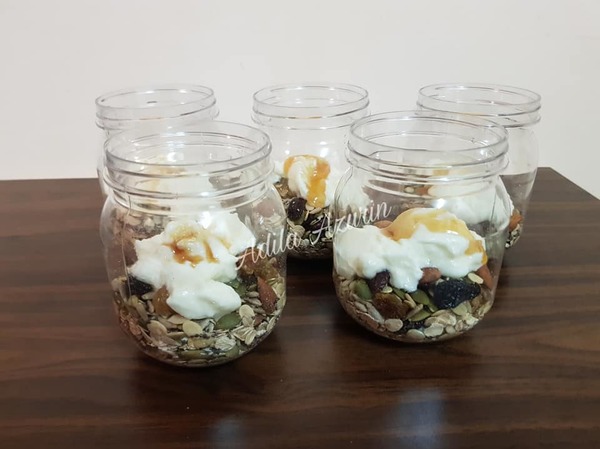 Image via Facebook Adila Azurin Resepi Overnight Oats