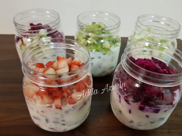 Image via Facebook Adila Azurin Resepi Overnight Oats