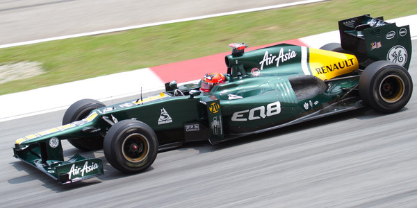 Caterham  F1 vehicle.