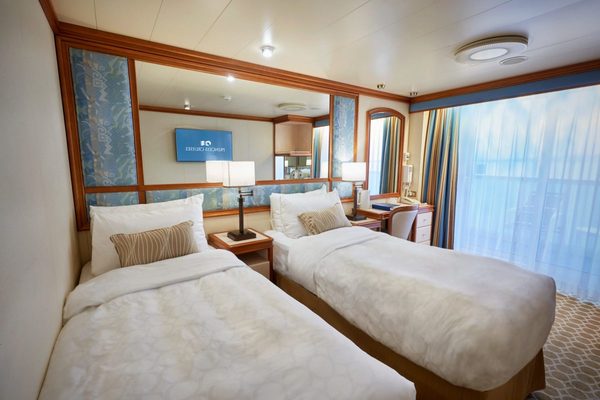 A room on the Diamond Princess.