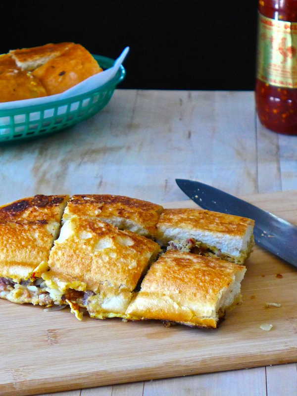 Roti John is a popular omelette sandwich dish in Malaysia.