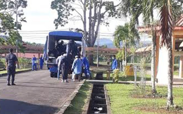 12 tabligh attendees were brought in by National Security Council personnel for quarantine upon arriving in Tawau.