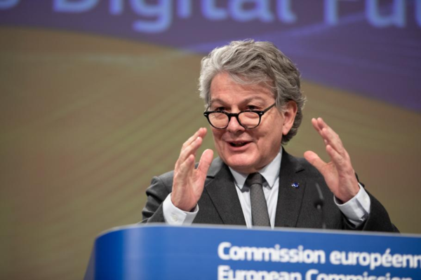 European Union commissioner for the digital economy Thierry Breton.