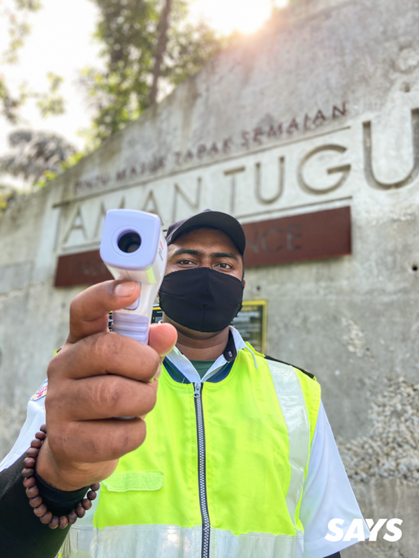 All visitors are required to get their temperature checked before entering the park.