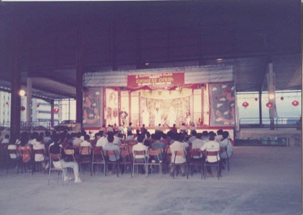 Temporary stage on rooftop of Sungei Wang Plaza in the 1970s.