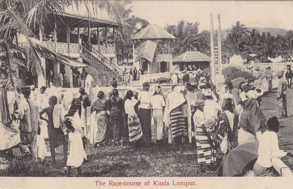 Postcard of Kuala Lumpur's first racecourse.