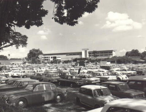 Selangor Turf Club's parking lot.