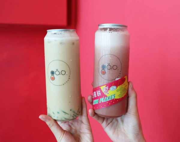 Cendol-flavoured 'Franchise Light Favourite' (left) and 'Haw Flakes Apple Smoothie' (right).