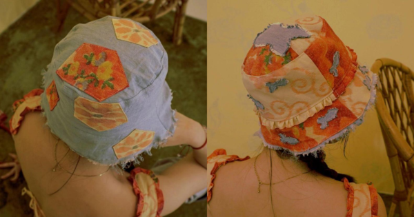 Their 'Fish Pond Bucket Hat' is reversible too.