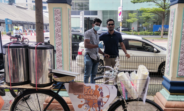 Kavie with his UNITEN friend Rishi.