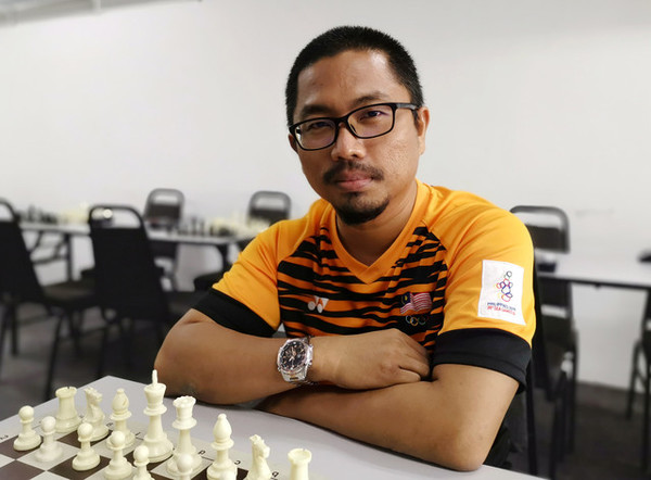 Malaysian Chess Federation (MCF) committee member Muhammad Firdaus Ismail.