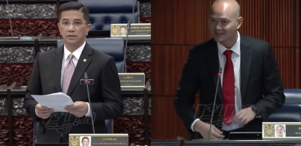 Azmin Ali (left) accused of using racial stereotypes in the Parliament by Shah Alam MP Khalid Samad and Bangi MP Ong Kian Ming (right).