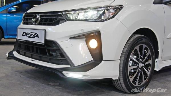 Malaysian consumers demand LED headlamps and big allow rims even on a cheap entry-level car like a Bezza.