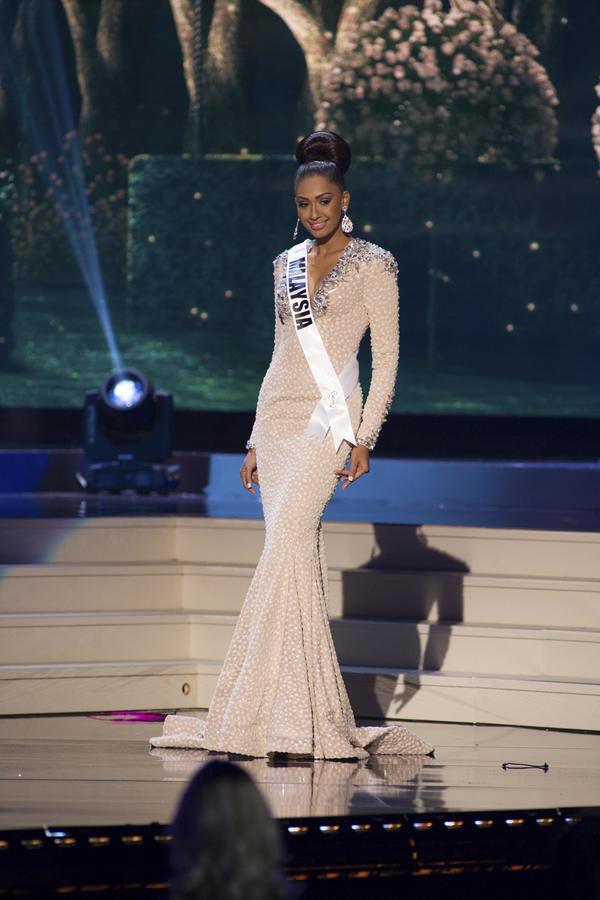 Sabrina Beneett during the Miss Universe Preliminary Show in Miami, Florida, on 21 January 2015.