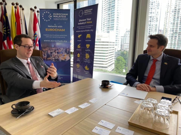 Eurocham Malaysia chief executive officer Sven Schneider (left).