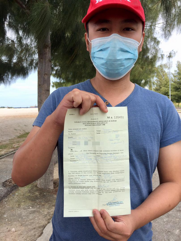 29-year-old Micheal Un Chee Wee who works as a deliveryman for a local restaurant in Melaka.