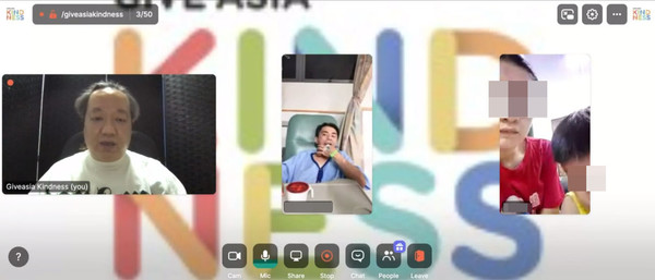 Ng can be seen moving with childlike behaviour during a video call with non-governmental organisation (NGO) Giveasia Kindness and his family.