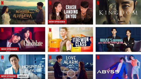 Famous South Korean dramas such as 'Crash Landing On You', 'Itaewon Class', and 'Hospital Playlist'.