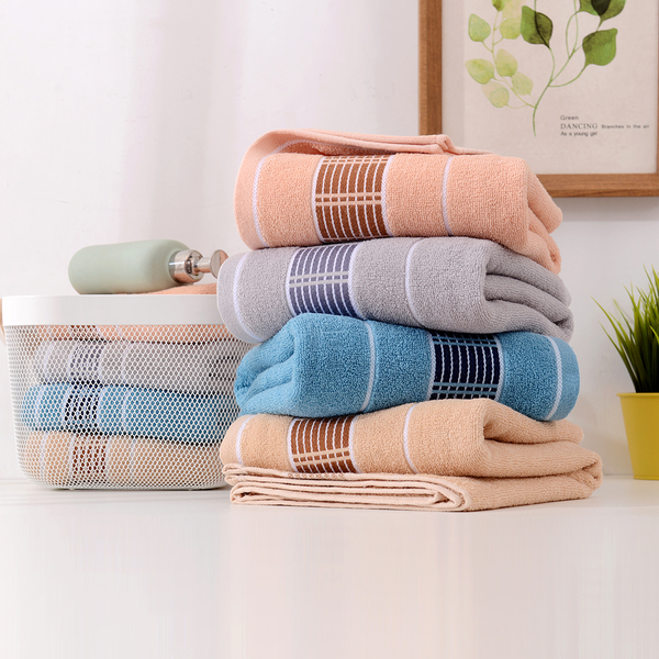 HOMEI 4pcs Cotton Bath Towel 70cm X 140cm wowshop