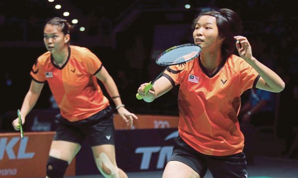 From left: Chow Mei Kuan and Lee Meng Yean, women's doubles.