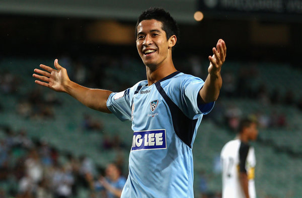 Brendan Gan playing for Sydney FC in 2011.