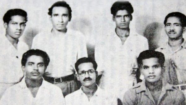 S. A. Ganapathy (front row, middle) and his PMFTU comrades.