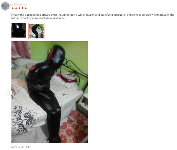 shopee bdsm bondage suit customer review malaysia