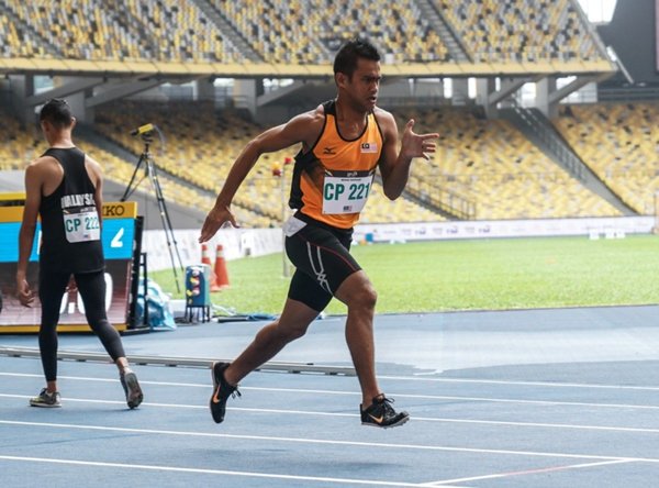 Raduan Emeari at the Kuala Lumpur ASEAN Para Games in 2017.