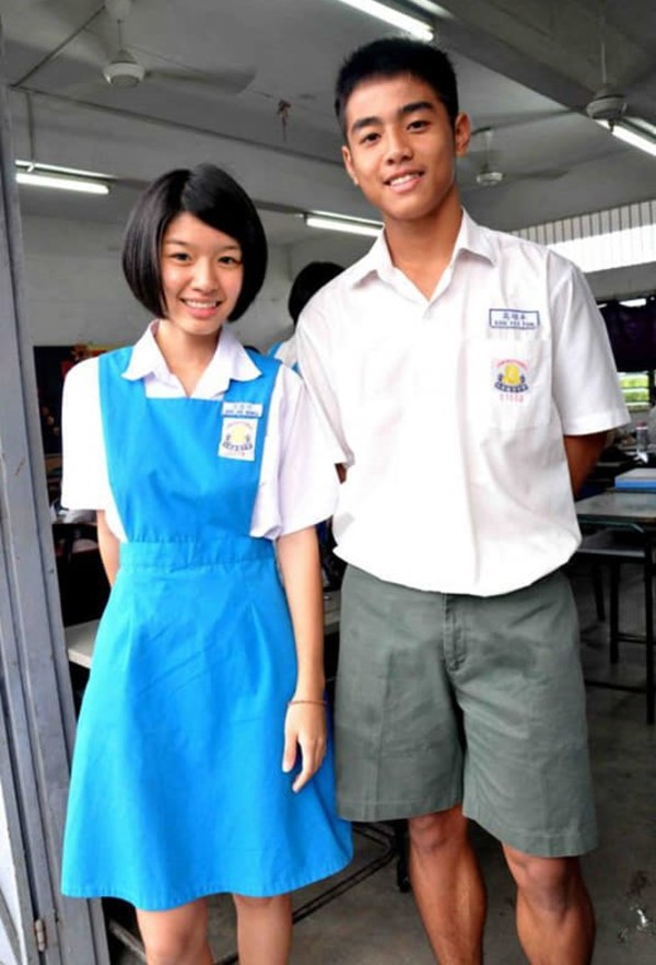 Jia Ning and Yeefon Koh in school, when they were still friends.