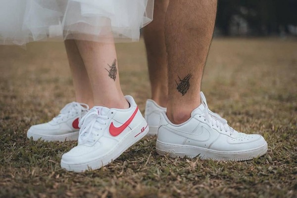 Yeefoon Koh and Jia Ning's couple tattoos.