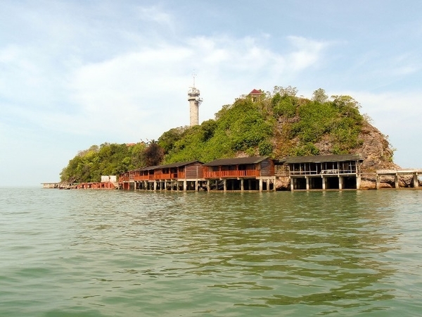 Pulau Angsa, a fishing spot 30 minutes away from the beach.