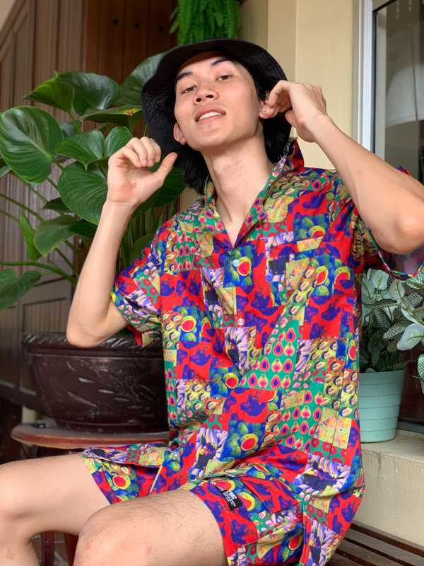 Tropical Fruits Bowling Shirt and Shorts.