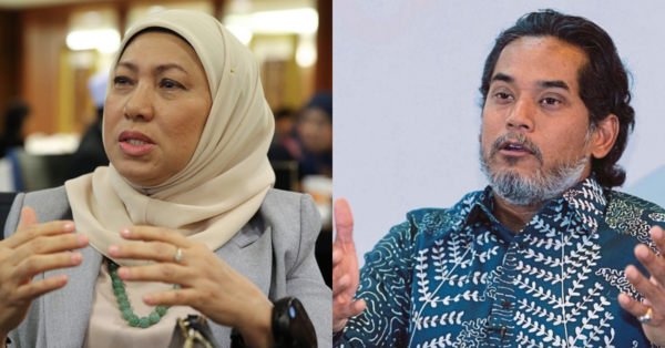 (From left) Nancy Shukri & Khairy Jamaluddin.