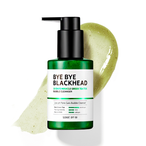 B project bye blackhead melting remover. Some by mi Bye 30 Days Miracle Green Tea Tox Bubble Cleanser.