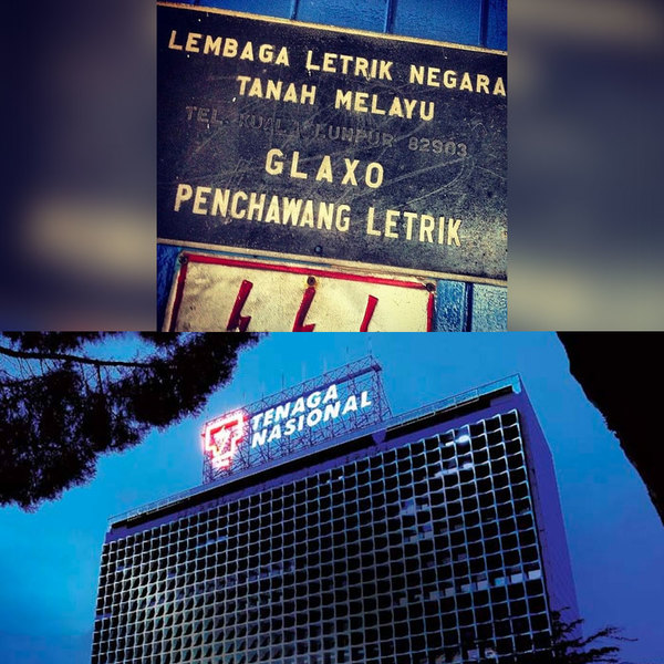 Malaysia company rebrand  Lembaga Letrik Negara (LLN) > Tenaga Nasional (TNB)