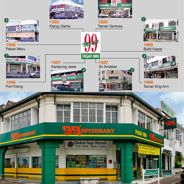 Malaysia company rebrand Pasar Mini 99 > 99 Speedmart