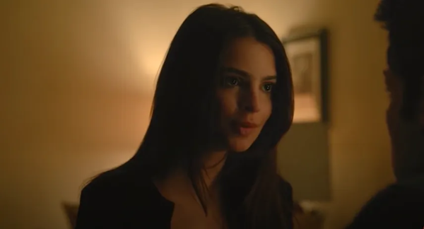 Emily Ratajkowski playing a character who has an affair with Ben Affleck's character in 'Gone Girl'.