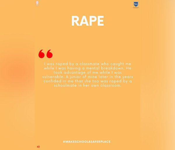 A rape victim's testimony.