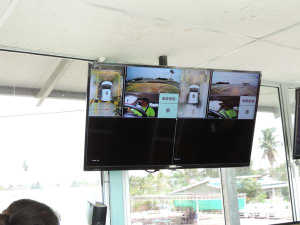 The e-testing system being trialled out at a driving institute in Penang as a pilot project.