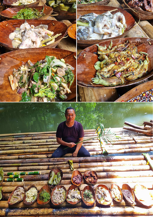 peraya homestay kuching sarawak bamboo rafting food