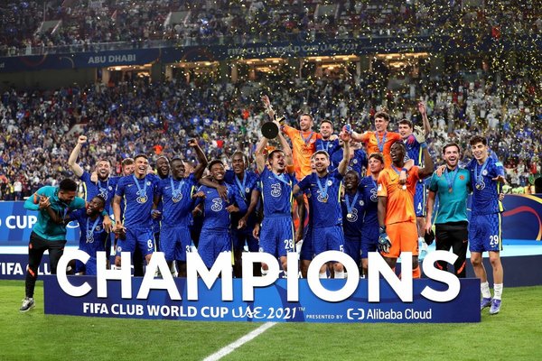 Pemain Chelsea meraikan kejayaan menjulang Piala Dunia Kelab FIFA di Abu Dhabi.