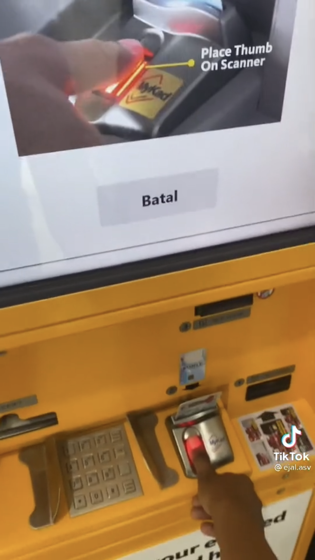 Replacement kiosk maybank atm card Debit Card