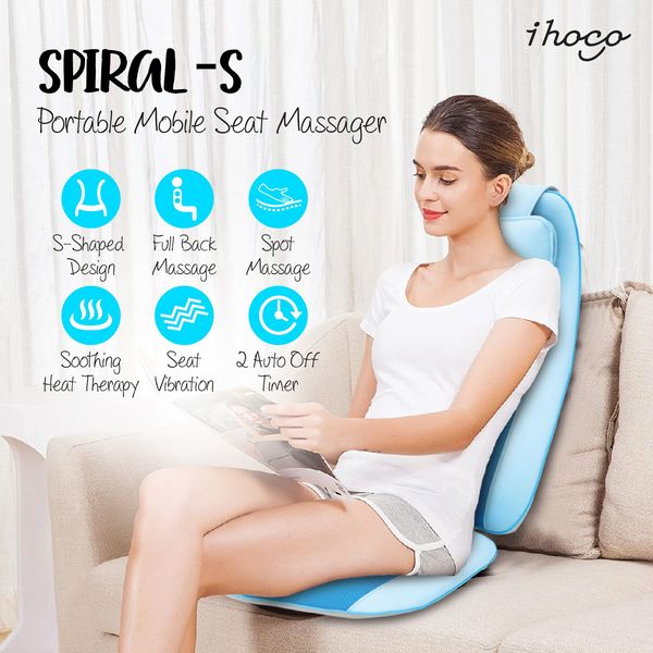 Ihoco Spiral S Portable Mobile Seat Massager