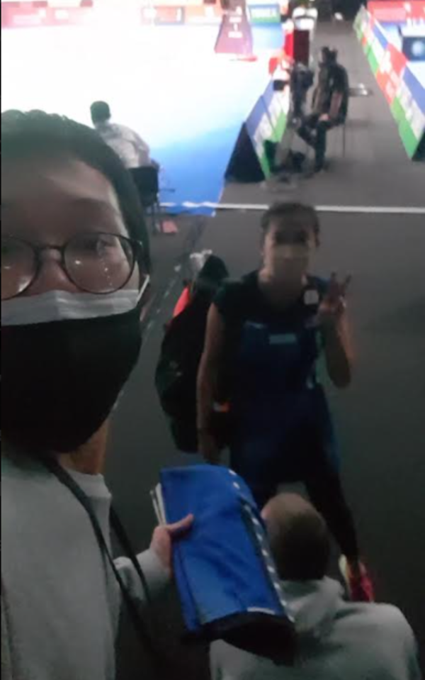 Chan took a photo with Rio Olympic silver medallist shuttler Goh Liu Ying.