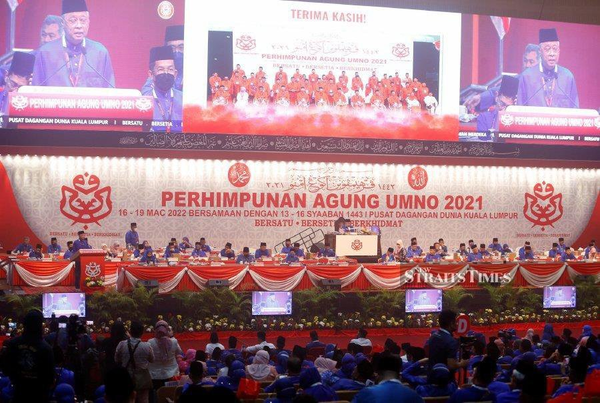 The 2021 UMNO General Assembly on 19 March.