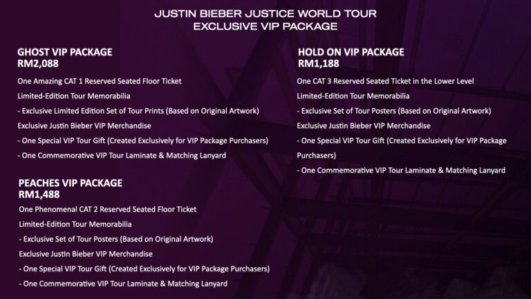 Golive asia ticket justin